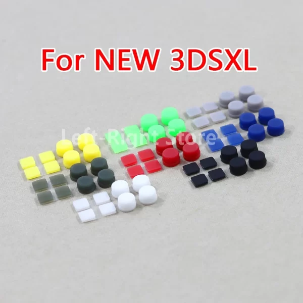 3 sets Front and Back Housing Shell Screw Feet Cover for Nintendo New 3DS XL 3DS LL Screw Rubber Pads Handheld Game Console