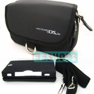 New Nintendo NDSL for Nintendo DS Lite Case Bag Carrying Pouch Black New in EEBUYS