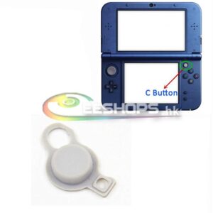 New Genuine Right Joystick C Button Key Rocker Cap Head Cover for Nintendo New 3DS LL new3DS new3DSLL Replacement Repair Part Grey