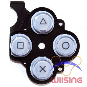 Silver Keystroke with D-Pad rubber for for Sony Playstation Portable Slim PSP 2000 Handheld Game Console (White) Repair Spare Parts Accessories in EEBUYS Free Shipping