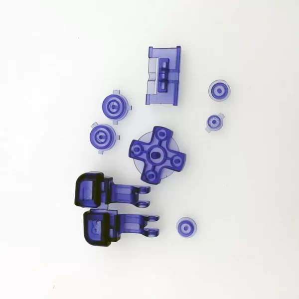 New GBA SP Extra Buttons Full Replacement 19 Colors Available, for Nintendo Gameboy Advance SP Console Original / Refurbished / IPS Modded, Clear A B D-Pad Select Start Power On/Off L R Button 9 PCS Spare Parts Accessories - Image 6