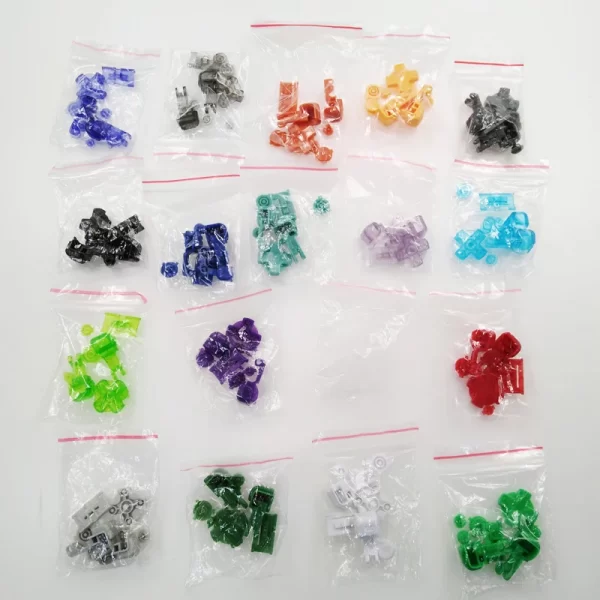 New GBA SP Extra Buttons Full Replacement 19 Colors Available, for Nintendo Gameboy Advance SP Console Original / Refurbished / IPS Modded, Clear A B D-Pad Select Start Power On/Off L R Button 9 PCS Spare Parts Accessories - Image 2