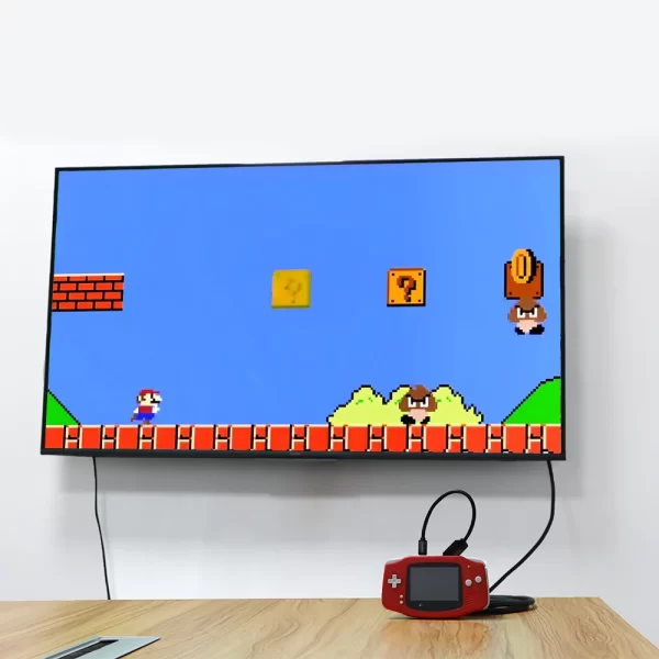 New 40-Pin GBA HDMI Adapter HDTV Converter PCB Mod Kit, for 40-Pin Original Gameboy Advance AGS-101 V2 IPS Backlight LCD Modded Console, Micro HDMI Output Playing Games on TV Set, Internal PCB Board / Ribbon Cables / Tools - Image 3