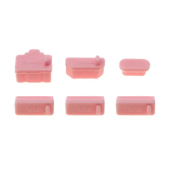 New PS5 PS4 PS3 Silicone Dust Plugs Multi-Color 6 PCS Set, for Sony PlayStation 5 4 3 Video Game Console, Anti-dust HDMI USB Socket Port Interface Dustproof Rubbber Plugs Protective Cover Spare Parts Accessories - Image 5