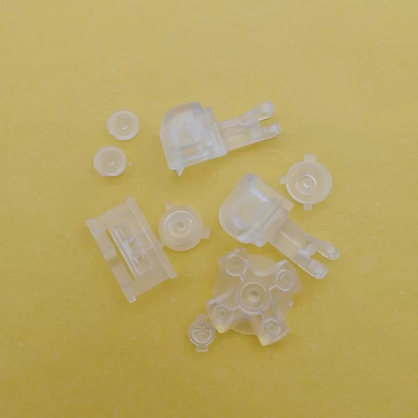New GBA SP Extra Buttons Full Replacement 19 Colors Available, for Nintendo Gameboy Advance SP Console Original / Refurbished / IPS Modded, Clear A B D-Pad Select Start Power On/Off L R Button 9 PCS Spare Parts Accessories - Image 4