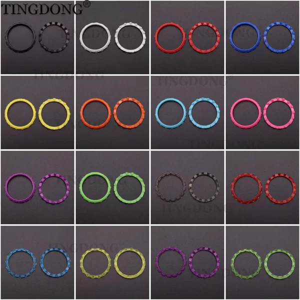 Pack 2 PS5 Controller Thumbstick Joystick Decorative Ring Replacement, for Sony PlayStation 5 Dualsense Wireless Controllers, Multi Colors Plastic Analog Joy Stick Accent Ring A Pair Spare Parts Accessories - Image 2