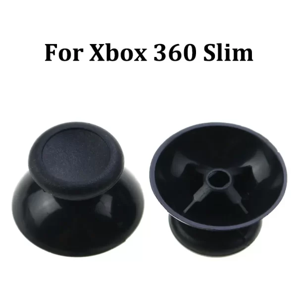 Pack 2 Xbox One Series Controller Extra Joystick Thumbstick Joystick Caps Replacement, for Sony PS5 PS4 PS3 PS2 Xbox 360 Elite Nintendo Switch Pro Gamecube Controllers, Black Analog Thumb Stick Mushroom Hat Accessories - Image 6