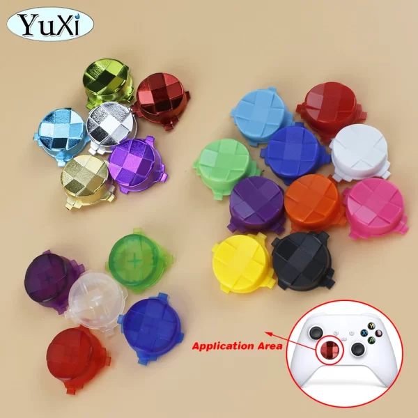 New Xbox Series Controller Extra D-Pad Buttons Replacement Multi-Color, for Microsoft Xbox Series X / S Wireless Controllers, Chrome Plating / Clear / Solid Colors Cross Key Direction Pad Button Plastic Spare Parts Accessories - Image 2