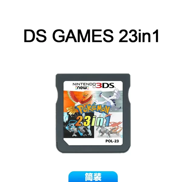 NDS 3DS Game Cartridge Card with Case, 4300 500 468 208 23 in 1 Classic Retro Nostalgic Games Collection Pack US EU New English Version, for Nintendo DS DSi NDSi 2DS 3DS New 3DS XL LL 3DSXL 3DSLL Handheld Consoles Accessories - Image 2