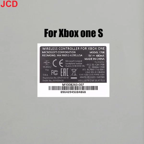 New Xbox One 360 Controller Extra Sticker Back Label Skin Replacement, for Microsoft Xbox One S Elite 1 & 2 Series X / S Wireless Controllers, Refurbished Self-adhesive Stickers Bottom Labels with Barcode Accessories - Image 3