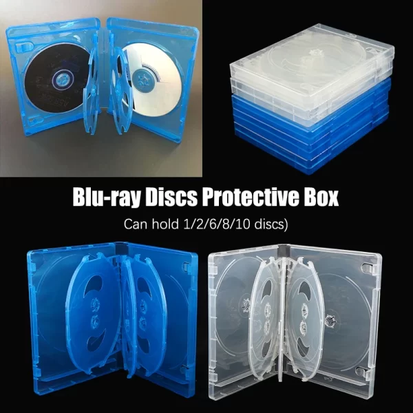 Best New PS4 PS5 Games Disc Storage Case Hard Collection Box, for Sony PlayStation 5 4 Video Game Console, High-Quality Plastic Multi-Layer CD/DVD/BD Discs Protective Case Spare Parts Accessories