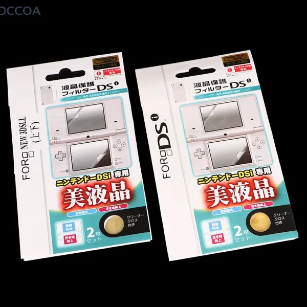 New DSi NDS 3DS Screen HD Clear Protective Film Top / Bottom Display Protector, for Nintendo DS NDS Lite DSi NDSi XL/LL 3DS New 3DS XL / LL Handheld Game Consoles, Anti-Scratch High transparent LCD Guard Self-Adhesive Accessories