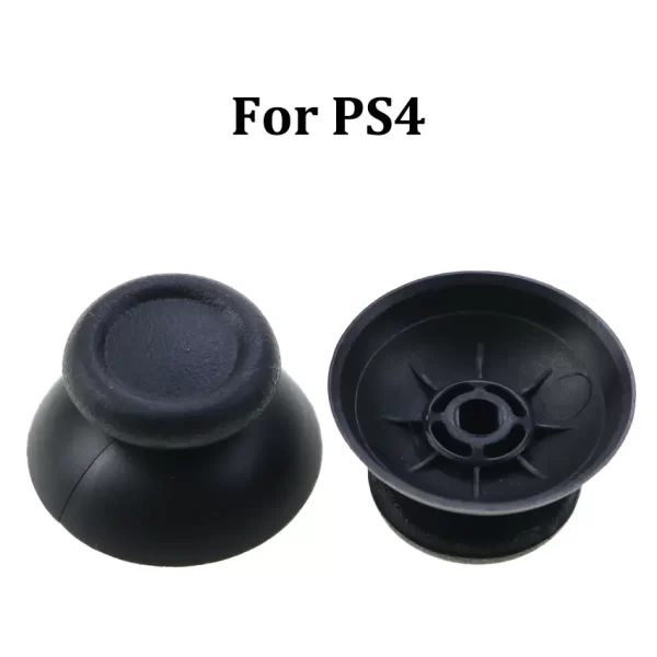 Pack 2 Xbox One Series Controller Extra Joystick Thumbstick Joystick Caps Replacement, for Sony PS5 PS4 PS3 PS2 Xbox 360 Elite Nintendo Switch Pro Gamecube Controllers, Black Analog Thumb Stick Mushroom Hat Accessories - Image 4