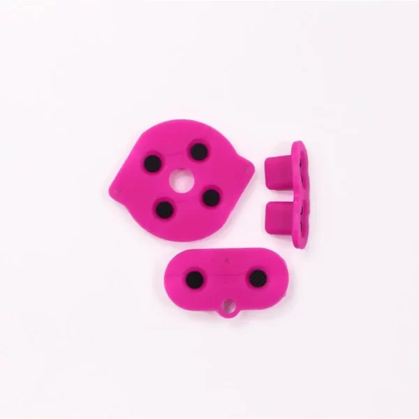 New GBP Buttons Conductive Rubber Pads Silicone Membranes Replacement, for Nintendo Gameboy Pocket Handheld Game Console, Purple Blue Green Pink Orange Silicon A B D-Pad Keypad Conducting Mat Spare Parts Accessories - Image 6