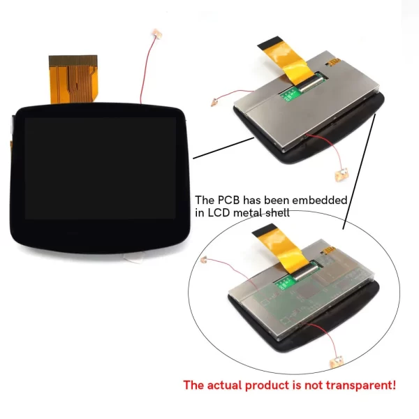 Gameboy Advance GBA IPS LCD Mod Kit V5 Laminated Drop In Backlight Screen, 720X480 Retro Pixel Glass Lens Larger Display OSD Menu FRM Brightness Adjustable, Custom DIY Pre-cut Housing Case Shells Full Set Accessories - Image 6