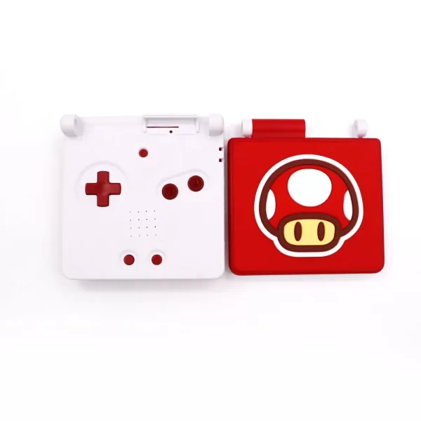 New GBA SP Stereoscopic 3D Housing Shell Case Set Replacement, for Nintendo Gameboy Advance SP Original Console, DIY Embossing Rubber Top Cover Outer Enclosure Limited Pokeball / Pikachu / Super Mario Edition Accessories - Image 6