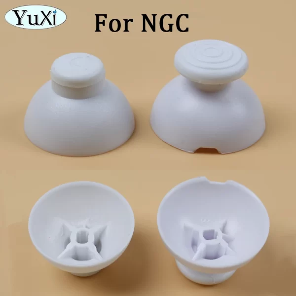 New Wii U GamePad GameCube Controller Thumbstick Replacement Grey Joy Stick Cap, for Sony PS5 PS4 PS3 Xbox 360 One Series X/S Controllers, NonSlip 3D Analog Joystick Button Cover Mushroom Hat Topper pare Parts Accessories - Image 5