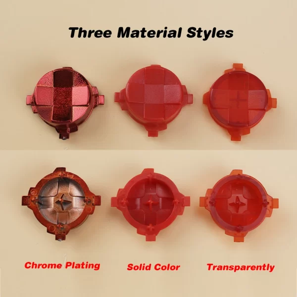 New Xbox Series Controller Extra D-Pad Buttons Replacement Multi-Color, for Microsoft Xbox Series X / S Wireless Controllers, Chrome Plating / Clear / Solid Colors Cross Key Direction Pad Button Plastic Spare Parts Accessories - Image 3
