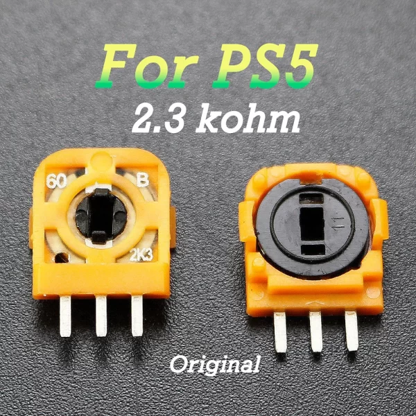 Original PS4 PS5 Controller Trimmer Potentiometer Resistor Motion Sensor Pack 2 Replacement, for Sony PlayStation 5 4 Slim / Pro Wireless Controllers, 10K 2.3K Oms 3D Analog Rocker Micro Switch Thumbstick Axis Trim Pot Accessories - Image 2