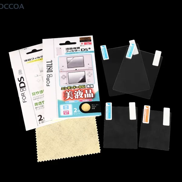 New DSi NDS 3DS Screen HD Clear Protective Film Top / Bottom Display Protector, for Nintendo DS NDS Lite DSi NDSi XL/LL 3DS New 3DS XL / LL Handheld Game Consoles, Anti-Scratch High transparent LCD Guard Self-Adhesive Accessories - Image 2