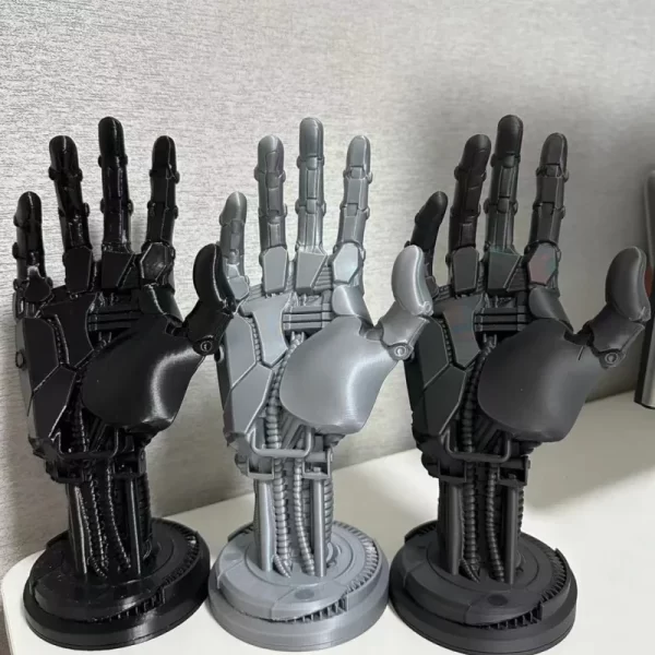 PS5 Xbox One Controller Desktop Stand Creative Robotic Arm Holder Rack, for Sony PS3 PS4 PS5 Xbox 360 One S Elite Series X / S Switch Pro Controllers, Universal Cyberpunk Manipulator Johnny's Hand Table Showing Support Bracket - Image 3