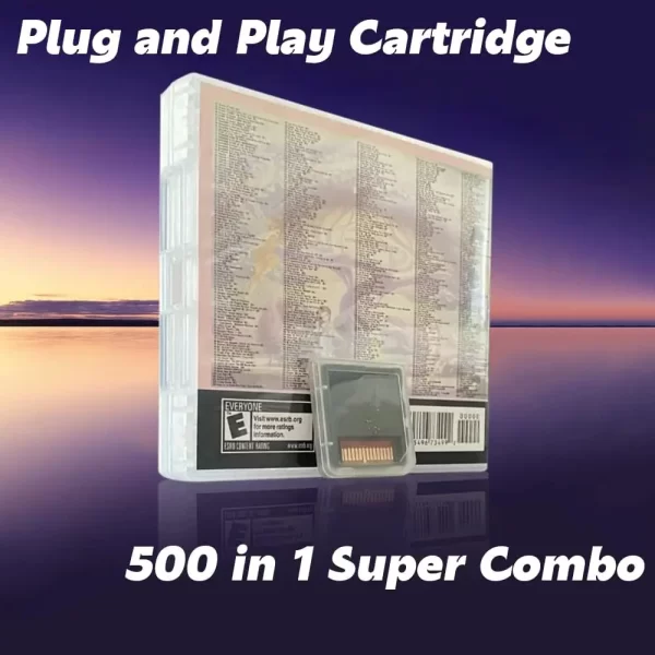 New 3DS NDS 500 / 520 in 1 Game Cartridge Card Classic Retro Nostalgic Games Combo Pack English Version, Compatible with Nintendo DS DSi NDSi 2DS 3DS New 3DS 2DS 3DS XL LL, Support Dual Screen Handheld Console Accessories - Image 3