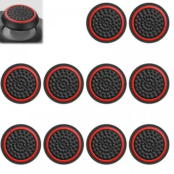Pack 10 Xbox One Controller Non-slip Thumb Grips Joystick Cap Cover Multi-Color, for Sony PlayStation 3 4 5 PS3 PS4 PS5 Xbox 360 One Series X/S Wii U Controller, Personalized Silicone Soft ThumbStick Protection Accessories - Image 3