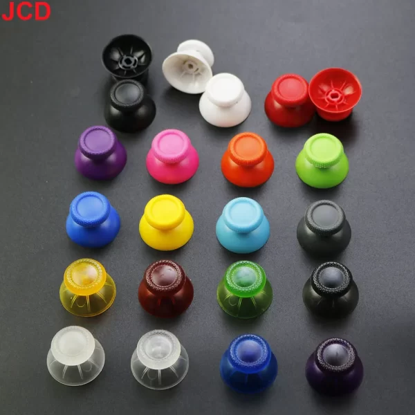 New PS5 Controller Extra Colorful ThumbStick Replacement Clear Nonslip Joystick Cover, for Sony PlayStation 5 DualSense Controllers, 3D Rocker Thumb Stick Mushroom Hat Cap Cover Shell pare Parts Accessories - Image 3