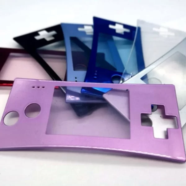 New GBM Extra Faceplate Replacement 6 Colors Available, for Nintendo Gameboy Micro Handheld Game Console, Chrome Finished Front Panel Top Cover Plate Shell w/ Screen Protector Spare Parts - Image 2
