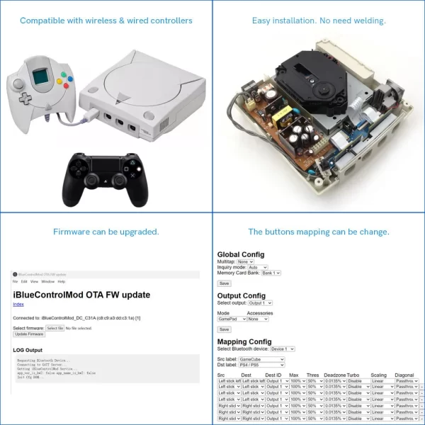 Sega Dreamcast Bluetooth Controller Adapter Internal Wireless Chip Module Mod Kit Replacement for DC PS3 PS4 PS5 Nintendo Switch Wii U Joy-con Xbox One Series S/X Wireless & Wired Controllers Accessories - Image 6