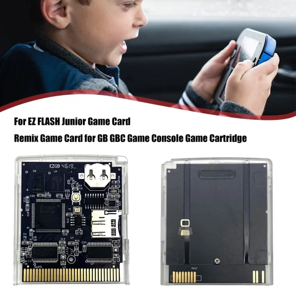 Hot Gameboy EZ-FLASH Junior EZJ GB GBC Game Cartridge Card With Real Time Clock Support TF Card 32GB, for Nintendo Game Boy DMG Advance GBA SP Pocket GBP Color GBC Backlight / Rechargeable Battery Upgraded, 8 GB Full of Games - Image 2