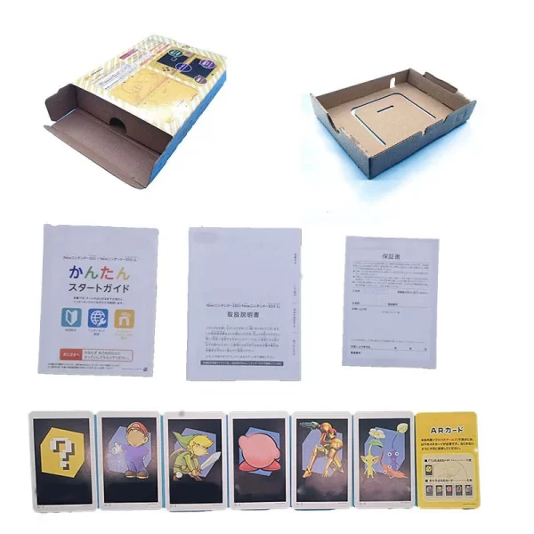 New 3DS LL Collection Storage Box Housing Case Shell Packing Case Full Set, for Nintendo New 3DS XL/LL 3DSXL 3DSLL Handheld Game Console, Animal Crossing / Pikachu Edition Paper Outer Package with User Manual AR Cards Accessories