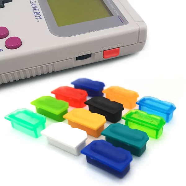 New GB DMG-01 GBO Dust Cover Anti-Dust Plug Multi-Color, for Nintendo Gameboy Classic Original Handheld Game Console, Outer Housing Shell Socket Interface Plastic Dustproof Stopper Spare Parts Accessories