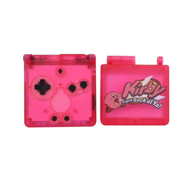 Customized GBA SP Extra Housing Case Shells Set Replacement, for Gameboy Advance SP Game Console, DIY UV Printing High Quality Outer Enclosure Covers + Buttons / Screen Lens / Rubber Pads / Sticker / ScrewDrivers - Image 2