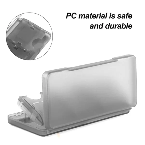 3DS NDS Game Card Cartridge Storage Case 6-in-1 Protective Box, for Nintendo DS NDS Lite New 3DS XL/LL NDSi XL / LL DS Lite NDSL Handheld Consoles, Dustproof Anti-Bump Clear Black Portable Cards Holder Carrying Pocket Accessories - Image 2
