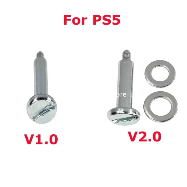 PS5 Vertical Stand Screw Bottom Dock Bracket Retaining Screws Replacement, for Sony PlayStation 5 Video Game Console V1 V2, New Base Steel Screw with Washer Shockproof Gasket Spare Parts Accessories