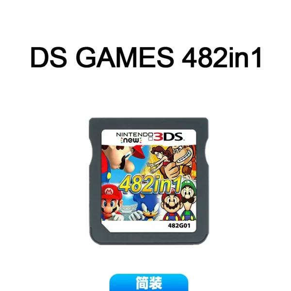 NDS 3DS Game Cartridge Card with Case, 4300 500 468 208 23 in 1 Classic Retro Nostalgic Games Collection Pack US EU New English Version, for Nintendo DS DSi NDSi 2DS 3DS New 3DS XL LL 3DSXL 3DSLL Handheld Consoles Accessories - Image 3