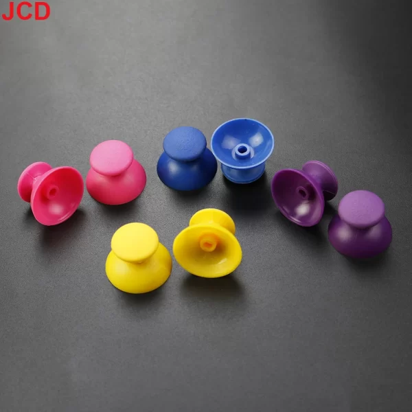 New PS3 Controller Thumbstick Replacement Multi-Color Clear Joy Stick Cap, for Playstation 3 Dualshock Wirless & Wired Controllers, Custom DIY Transparent Non-Slip Analog Thumb Stick Mushroom Hat Cover Spare Parts Accessories - Image 2
