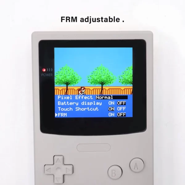 GameBoy Color GBC Drop in GBC IPS Q5 Backlight LCD Laminated Screen Mod Kit + Pre-cut Housing Case Shells Set, High Definition Display Adjustable High Brightness Retro Pixel Mode Build in OSD RETRO PIXEL Menu Accessories - Image 6