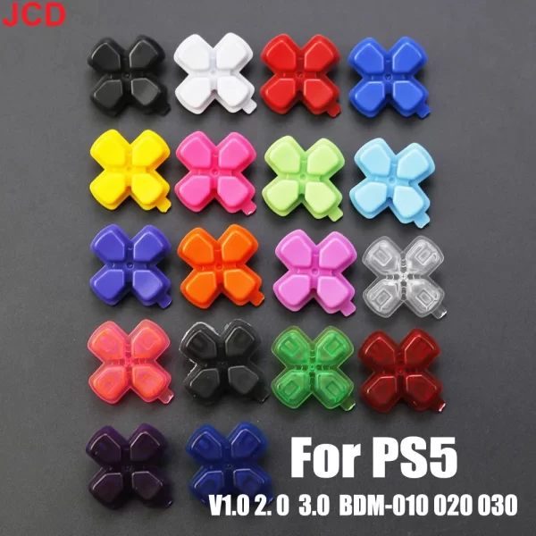 New PS5 Extra D-Pad Replacement Button Direction Key Multi Colors, for PlayStation 5 Dualsense Controllers V1 V2 V3 BDM-010 BDM-020 BDM-030, Plastic Function Buttons Spare Parts Accessories
