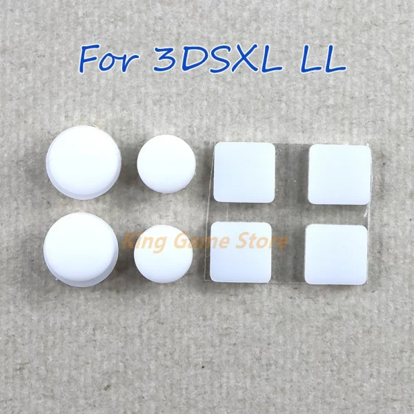 3DSXL Rubber Dust Plug 8 PCS Full Set, for Old Nintendo 3DS XL / LL 3DSLL Handheld Game Console, Upper / Lower Screw Hole Dustproof Feet Protective Dust Stopper Cover Multi Colors Available Accessories