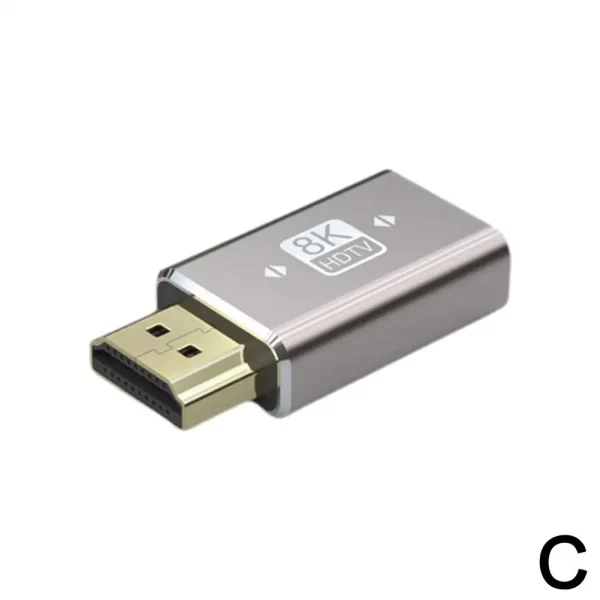 PS4 PS5 PC Laptop HDMI 2.1 8K HDTV Adapter Male to Male Extender Converting Connecter, for Sony PlayStation 5 4 Video Game Consoles, Computer TV Stick 90 Degree Right Angle To Female Connector Accessories - Image 2