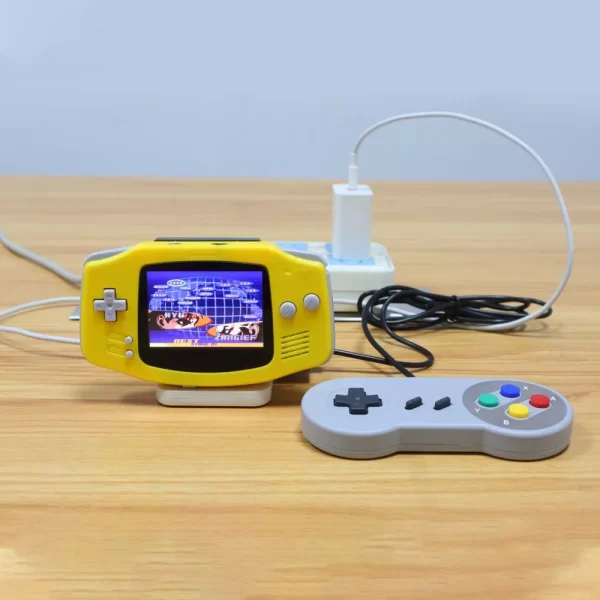 GBA USB-C Portable Gaming Switch Station, Playing Games on TV HDMI Output Adapter Converter Module Dock, for IPS Screen Mod Gameboy Advance 40 / 32 Pins Support SNES NES Mini Wired Wireless Controller Type-C Charging Accessories - Image 3