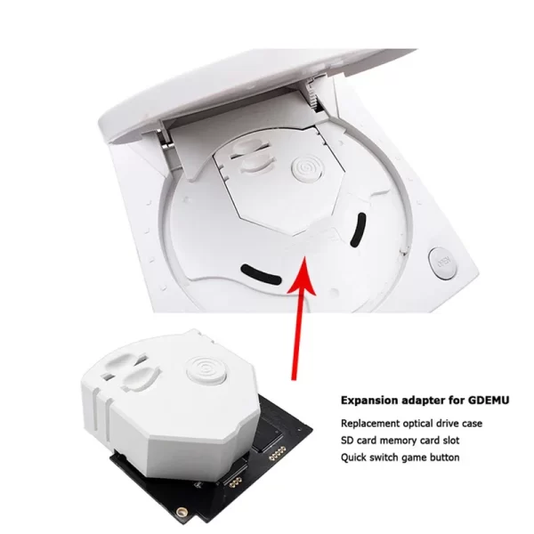New Dreamcast GDEMU V5.20.5 Optical Drive Emulation Board and Remote Card Mount Kit, for SEGA Dreamcast Video Game Console VA1 Motherboard, Multi-disc Games in One Support 128/256/512G SD Card Replacement Module Spare Parts - Image 3