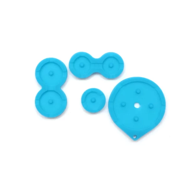 New GBA SP Buttons Conductive Rubber Pads Silicone Membranes Replacement, for Nintendo Gameboy Advance SP Original / Refurbished / Modded Console, Multi-Color Silicon A B D-Pad Keypad Conducting Mat Spare Parts Accessories - Image 3