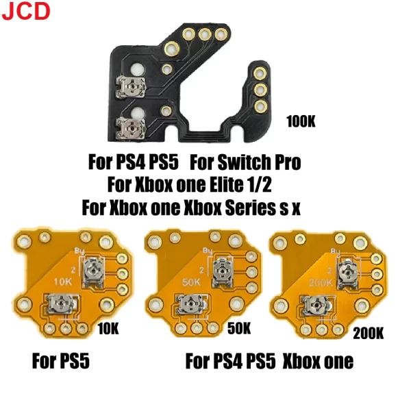 New PS4 PS5 Controller Drift Repair JoyStick Restoration Board, for Sony PlayStation 4 5 Xbox One Series S / X Series Nintendo Switch Pro Controllers, 3D Rocker Adjustment Reset Calibration Repair Spare Parts