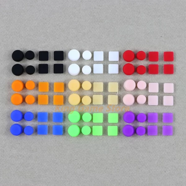 3DSXL Rubber Dust Plug 8 PCS Full Set, for Old Nintendo 3DS XL / LL 3DSLL Handheld Game Console, Upper / Lower Screw Hole Dustproof Feet Protective Dust Stopper Cover Multi Colors Available Accessories - Image 2