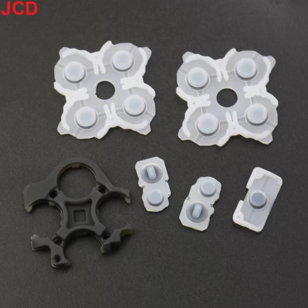 Original New PS5 V1 V2 V3 V4 Controller D-Pad Rubber Pads L2 R2 Buttons Conductive Silicone Membranes Full Set Replacement, for Sony PlayStation 4 JDS JDM 001 010 030 040 050 055 BDM-010 020 030 Controllers Spare Parts Accessories - Image 2