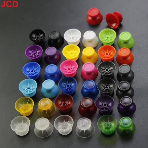 New PS5 Controller Extra Colorful ThumbStick Replacement Clear Nonslip Joystick Cover, for Sony PlayStation 5 DualSense Controllers, 3D Rocker Thumb Stick Mushroom Hat Cap Cover Shell pare Parts Accessories - Image 2