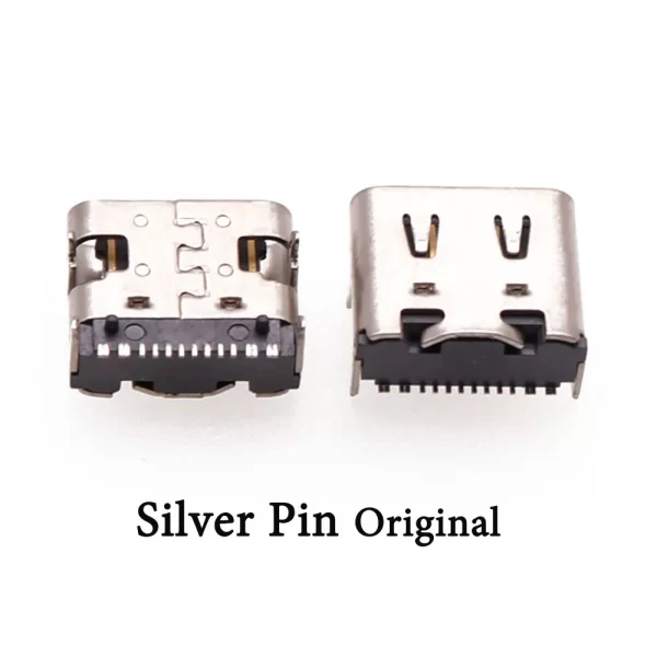 New Original PS5 Controller USB-C Charging Port Charge Socket Replacement, for Sony PlayStation 5 DualSense Wireless Controllers V1 V2 V3, Gold / Silver Pin Type-C Charger Connector Interface Jack Repair Spare Parts Accessories - Image 4